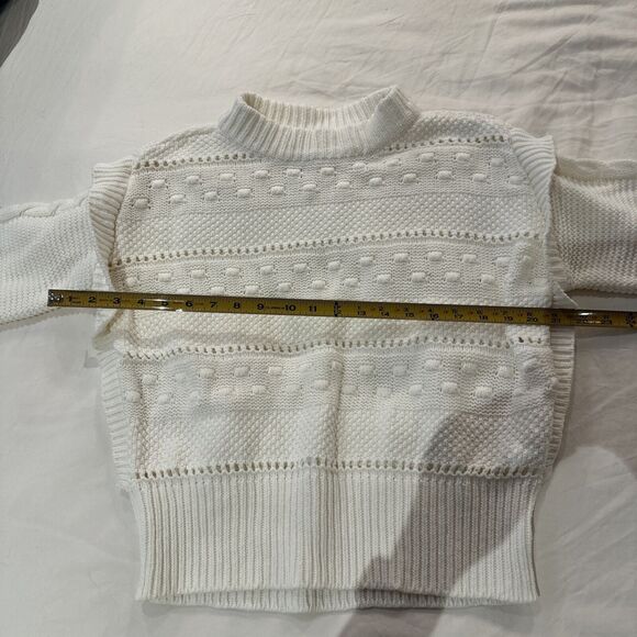 White Sweater Women's M Ana A New Approach - Picture 10 of 10